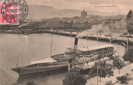 SUISSE - Genève - Le Nouveau Débarcadère - Pont - Bateaux - Animé - Carte Postale Ancienne - Genève