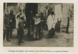 Real Photo Nazi Soldiers Mocking Roman Catholic Rite In A Poland Village WWII  Racism Anticlericalism - Pologne