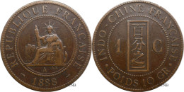 Indochine - Colonie Française - 1 Centime 1888 A - TTB/XF45 - Mon6298 - Indocina Francese