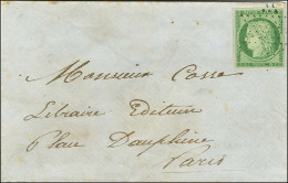 Etoile / N° 2 Sur Lettre Pour Paris. Au Verso, Càd D'arrivée 1852. - TB / SUP. - R. - 1849-1850 Cérès