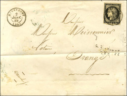 Càd T 15 HENNEBONT (54) 2 JANV. 49 / N° 3 Belles Marges Sur Lettre Pour Orange. - SUP. - R. - 1849-1850 Ceres