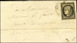 Càd T 15 SEGONZAC (15) 2 JANV. 49 / N° 3 Sur Lettre Datée Du 1er Janvier 1849 Pour Angoulême. - TB. - R. - 1849-1850 Cérès