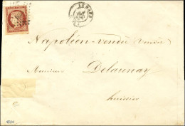 PC 1855 / N° 6 Belles Marges Càd T 15 LE MANS (71) Sur Lettre Pour Napoléon Vendée. 1853. - TB. - R. - 1849-1850 Cérès