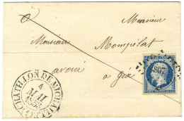 PC 807 / N° 10 Belles Marges Càd T 13 CHATILLON DE MICHAILLE (1) Sur Lettre Pour Gex. 1853. - SUP. - 1852 Louis-Napoléon