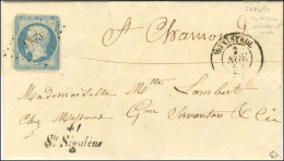 PC 3283 / N° 14, Timbre Coupé Volontairement Aux 4 Coins Par Revendication Républicaine Càd T 15 MONISTROL (41) Cursive  - 1853-1860 Napoléon III.