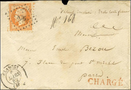 PC 876 / N° 16 Piquage De Clamecy Sur 3 Côtés Càd T 15 CLAMECY (56) Sur Devant De Lettre Chargée Pour Paris. 1862. - TB  - 1853-1860 Napoléon III