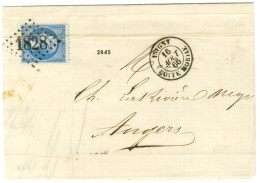 GC 1828 / N° 22 (léger Pli) Càd ISIGNY / BOITE MOBILE Sur Lettre Avec Texte Pour Angers. 1866. - TB / SUP. - R. - 1862 Napoléon III.