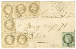 GC 2517 / N° 27 (6) + 50 Càd T 17 St-AY (43) Sur Lettre Pour Blois. 1875 - TB. - R. - 1863-1870 Napoléon III Lauré