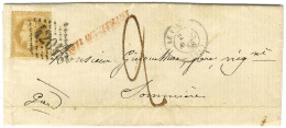 GC 4204 / N° 28 Càd T 15 LE VIGAN (29) Sur Lettre Insuffisamment Affranchie Pour Sommières, Au Recto Griffe Locale Rouge - 1863-1870 Napoléon III. Laure