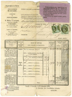 Càd T 17 GRENOBLE / N° 39 + 2 Ex Coupés Pour Fraude De Postier Sur Document Des Contributions Du Département De L'Isère  - 1870 Ausgabe Bordeaux