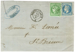 Losange BP / N° 29 + 42 Càd BREST A PARIS / A Sur Lettre De Dinan Pour Saint Brieuc. 1871. - TB / SUP. - 1870 Emisión De Bordeaux