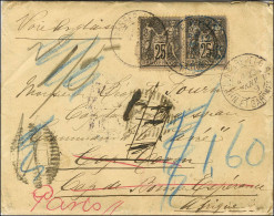 Càd NEGREPELISSE / TARN ET GARONNE / N° 97 (2) Sur Lettre Insuffisamment Affranchie Pour Le Cap De Bonne Espérance. Au R - 1876-1878 Sage (Type I)