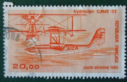 France 1985 Poste Aérienne PA 58 Avion Bimoteur Hydravion CAMS 53  Oblitéré - 1960-.... Used