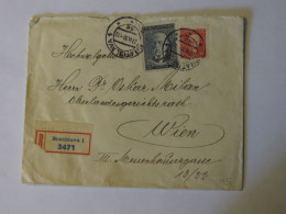 CZECHOSLOVAKIA REGISTERED COVER TO AUSTRIA 1930 - Usati