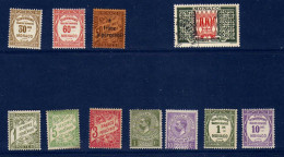 Monaco - (1905-57) - Timbres Taxe -  Neufs* - MH - Le 100 F. Oblitere - Taxe