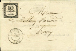 PC 326 / Taxe N° 2 Très Belles Marges Càd T 15 STE SEINE (20) Sur Lettre Locale. Au Verso, Càd T 22 VERREY-S-SALMAISE (2 - 1859-1959 Lettres & Documents