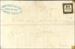 OR Rouge (4 Frappes Aux 4 Coins) / Taxe N° 2 (infime Def) Sur Lettre Avec Texte Daté De Montmaurin (Haute Garonne) Le 24 - 1859-1959 Brieven & Documenten