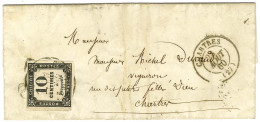 Càd T 15 CHARTRES (27) / Taxe N° 2 Apposée Sur Une Taxe 30 DT Sur Lettre Locale. 1860. - TB. - 1859-1959 Brieven & Documenten