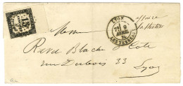 GC 2645 / Taxe N° 3 Bdf Càd LYON / LES TERREAUX Sur Lettre Locale. 1870. - TB / SUP. - R. - 1859-1959 Cartas & Documentos