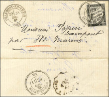 Càd CHAUMONT-EN-VEXIN / OISE / Sur Lettre Non Affranchie Pour Dampont Par Marines. Au Recto, Càd T 25 WS / SEINE ET OISE - 1859-1959 Brieven & Documenten