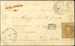 GC 892 / N° 28 Càd PARIS / LA CHAPELLE-ST-DENIS 6 OCT. 70 Sur Carte Adressée à Un Prisonnier De Guerre à Magdebourg. Au  - Krieg 1870
