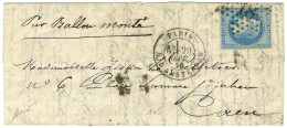 Etoile 18 / N° 29 Càd PARIS / R. D'AMSTERDAM 29 SEPT. 70 Sur Lettre Pour Caen. Au Verso, Càd D'arrivée 15 OCT. 70. LE WA - Guerra Del 1870