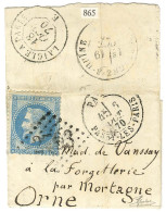 GC 2793 / N° 29 Càd PARIS / PASSY-LÈS-PARIS 6 OCT. 70 Sur Lettre Petit Format Pour Mortagne, Au Verso Càd LAIGLE A PARIS - Guerra Del 1870