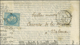 Etoile / N° 29 Càd De Rayon 6 PARIS 6 (60) 4 OCT. 70 Sur Agence Havas édition Française Adressée Au Courrier De La Drôme - War 1870