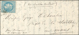 GC 3997 / N° 29 Sur Lettre Avec Texte Daté De Paris Le 17 Octobre 1870 Pour Le Mans Et Adressé Au Préfet De La Sarthe. A - Guerra Del 1870