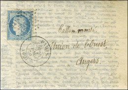 Etoile / N° 37 Càd PARIS (60) 25 DEC. 70 Sur Agence Havas édition Française Pour L'Union De L'Ouest à Angers Sans Càd D' - Krieg 1870