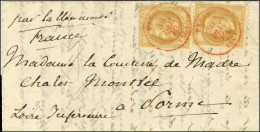 Càd Rouge PARIS (SC) 30 DEC. 70 / N° 28 (2) Sur Lettre Pour Pornic, Au Verso Càd D'arrivée 4 JANV. 71. Exceptionnelle Fr - Krieg 1870