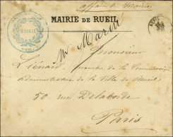 Càd T 15 RUEIL (60) 26 NOV. 70 (seul Bureau Du Sud-Ouest Non Occupé) Sur Enveloppe à En-tête MAIRIE DE RUEIL Adressée En - Guerra Del 1870