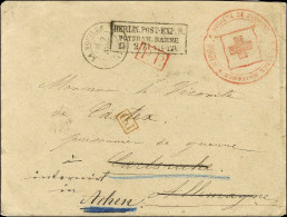 Càd T 17 LA BOUILLE (74) 7 NOV. 70 Sur Lettre Pour Un Prisonnier De Guerre à Carlsruhe Réexpédiée à Hachen. Au Recto, Ca - War 1870