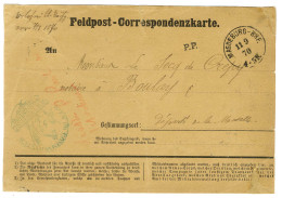 Càd MAGDEBURG-BHF + P.P. Sur Carte De Correspondance Pour Boulay. 1870. - TB. - Guerre De 1870