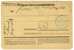 Càd BERLIN Sur Carte De Correspondance Pour Strasbourg Acheminée Par La COMMANDANTUR ETAPPEN ANFANGS-ORTS GARDE CORPS. 1 - Krieg 1870