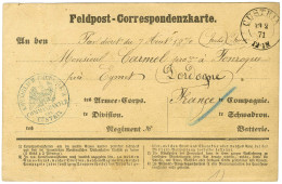 Càd CUSTRIN Sur Carte De Correspondance Pour Eymet. 1871. - TB / SUP. - War 1870