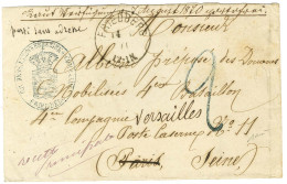 Càd FRIEDBERG Sur Lettre De Prisonnier Pour Paris, Au Recto Taxe Tampon 2 Bleue. 1871. - TB. - Krieg 1870