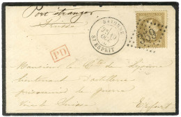 GC 359 / N° 30 Càd BAYONNE / ST ESPRIT Sur Lettre Pour Un Prisonnier De Guerre à Erfurt Par La Voie De Suisse. 1870. - T - War 1870