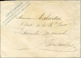 Griffe De Franchise Bleue COMITE SUPERIEUR / DE LA CAISSE DES OFFRANDES NATIONALES / EN FAVEUR DES ARMEES DE TERRE ET DE - Guerra De 1870