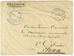 Cachet Fer à Cheval COLMAR Sur Lettre En Franchise De La Mairie De Colmar Adressée Localement. 1872. - SUP. - Cartas & Documentos
