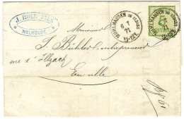 Càd MUHLHAUSEN Im ELSASS / Als. N° 4 Sur Lettre Locale. 1871. - TB / SUP. - Brieven En Documenten