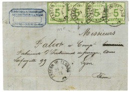 Càd ZABERN IM ELSASS / Als. N° 4 (4) Sur Lettre Pour Lyon. 1871. - TB / SUP. - Lettres & Documents