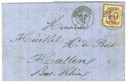 Càd T 17 STRASBOURG (67) / Als. N° 5 Sur Lettre Pour Hatten. 1870. - SUP. - Covers & Documents
