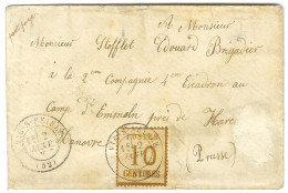 Càd T 17 VIC-S-SEILLE (52) / Als. N° 5 Sur Lettre Adressée à Un Militaire En Prusse. 1871. - TB / SUP. - R. - Cartas & Documentos