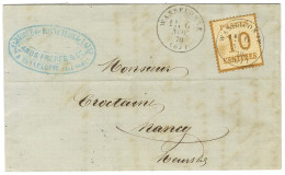 Càd T 16 WASSELONNE (67) / Als. N° 5 Sur Lettre Pour Nancy. 1870. - TB / SUP. - R. - Lettres & Documents