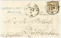 Càd STRASSBURG / Als. N° 7 Sur Lettre Pour Duttlenheim. 1871. - TB / SUP. - Covers & Documents