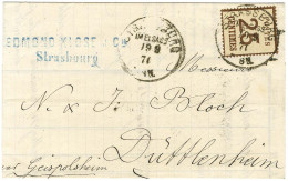 Càd STRASSBURG / Als. N° 7 Sur Lettre Pour Duttlenheim. 1871. - TB / SUP. - Lettres & Documents