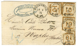 Càd VALERIENTHAL / Als. N° 5 (4, 1ex Def) Sur Lettre Pour Naples. 1871. - TB. - R. - Covers & Documents