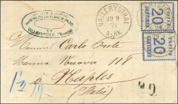 Càd VALLERYSTHALL / Als. N° 6 (2) Sur Lettre Pour Naples. 1871. - SUP. - R. - Covers & Documents