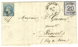 Càd MOLSHEIM / Als. N° 6 + Losange PS 2° / N° 29 Sur Lettre En Affranchissement Mixte Pour Riom. 1871. - TB / SUP. - Lettres & Documents